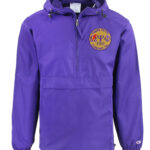 Purple Circle Windbreaker Pullover