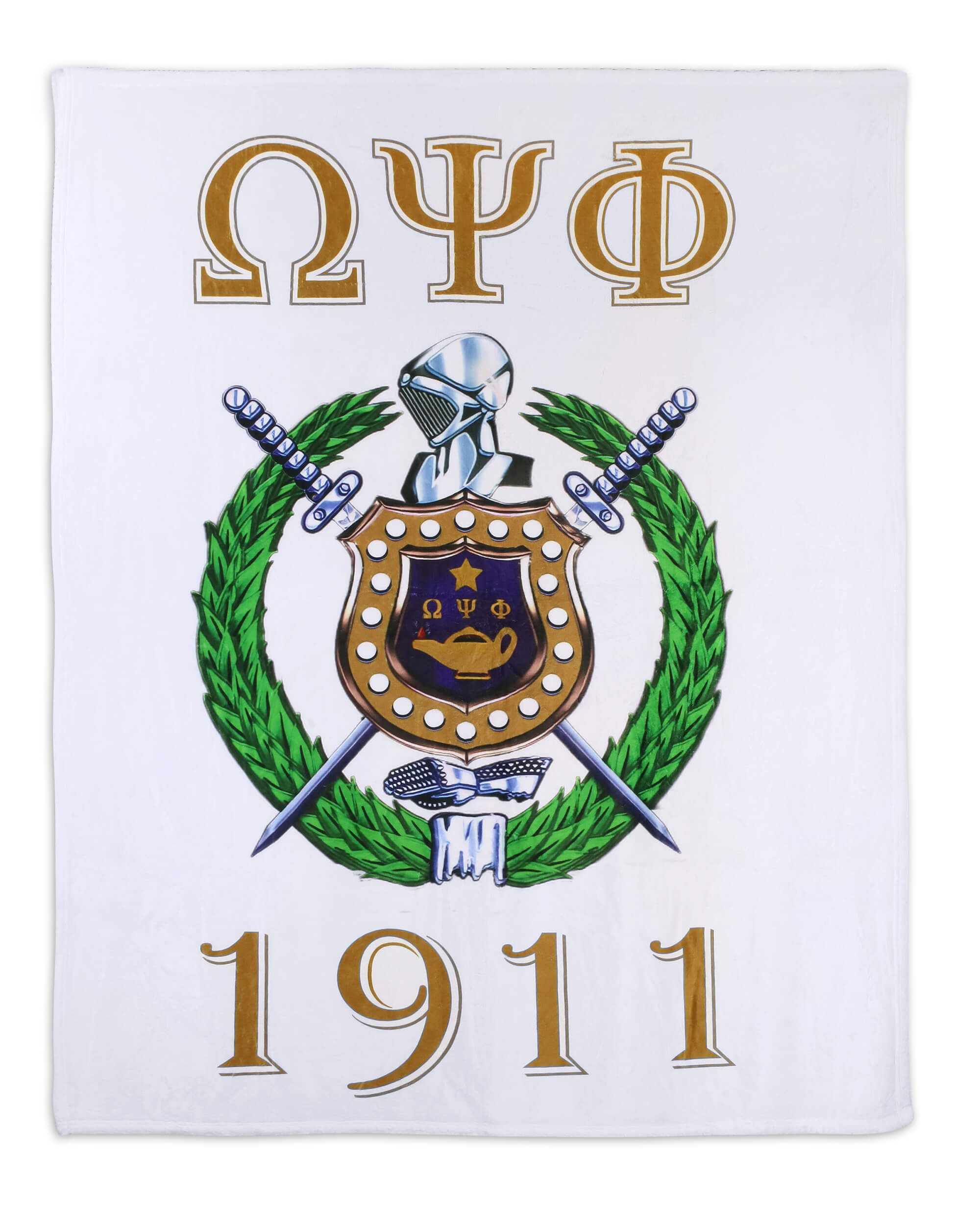 Throw Blanket - White Shield